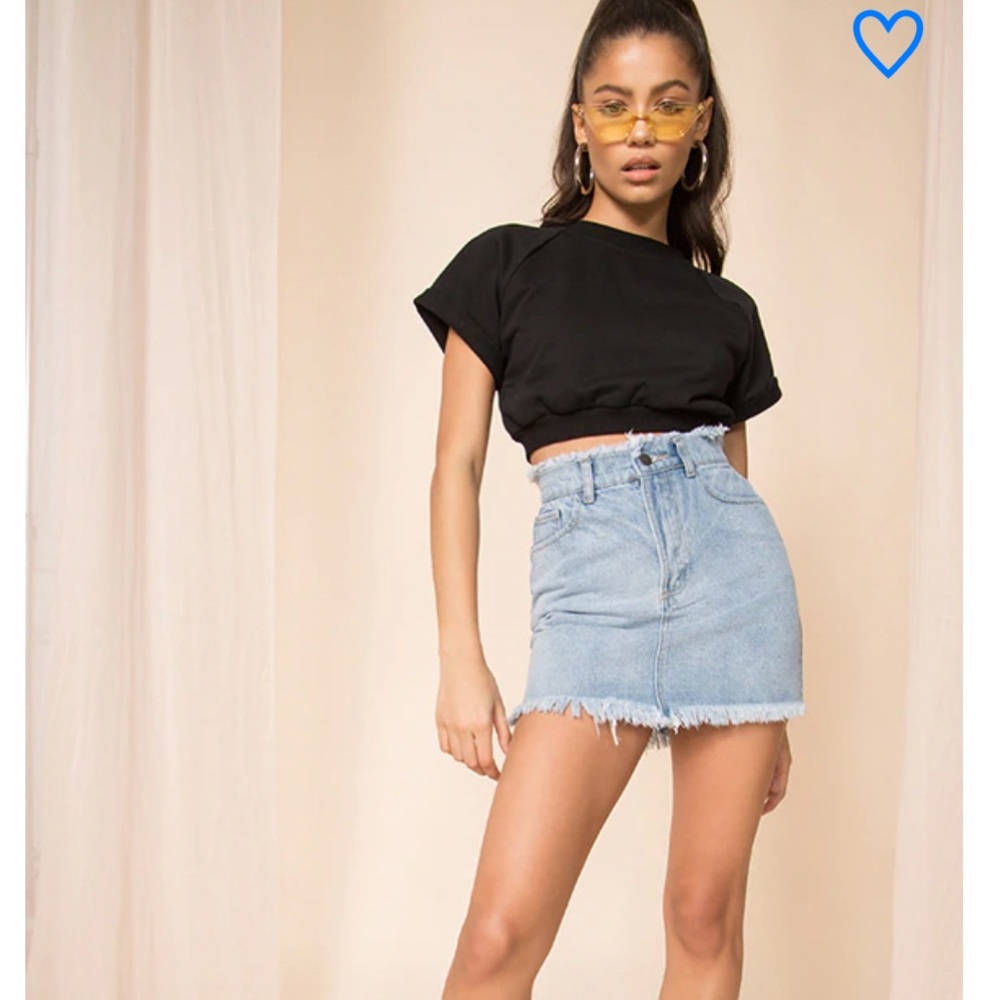 Revolve Superdown Karen Denim Mini Skirt S